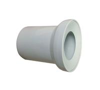 150mm Long White WC Toilet Waste Water Straight Pan Connector Soil Pipe 110mm