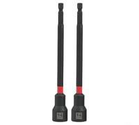 150mm Magnetic Hex Nut Driver Socket Wrench Adapter with Drill Bit Extension Sleeve Compatible with Various Power Tools (2PCS 14mm)