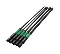 150mm Magnetic Screwdriver Bit Set with 1/4 Inch Hex Shank for H2.5 H3 H4 H5 H6, Phosphate Black Steel Tool for Electric Drill and Pneum