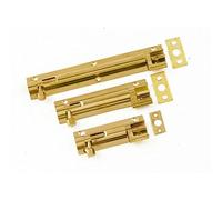 150mm Necked Door Bolt and Keep - Solid Brass