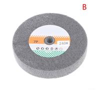 150mm Non-Woven Polishing Wheel for Metal with Silicon Carbide Abrasive, Compatible with Bench Grinder for Stainless Steel Hardware Grinding and Buffing, 7P Medium Density, 18mm ID (240#)