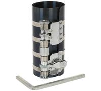 150mm Piston Ring Compressor - 60 to 150mm Capacity - Ratchet Action - Steel Key