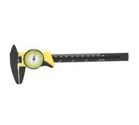 150mm Plastic Vernier Caliper - Precision Dial Caliper for Length, Depth & Step Measurement - Workshop & DIY Measuring Tool