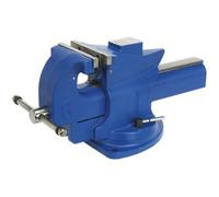150mm Quick Action Swivel Base Vice - 203mm Jaw Opening - Serrated Steel Jaws
