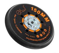 150mm Sanding Disc Backing Pad With 37 Holes For Orbital Sander Compatible With 5/16-24 Thread Speed Up To 12000 RPM Grinding Pad For Sander Tools