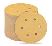 150mm Sanding Discs 6 Hole Hook and Loop Pads,Each 6 x Grain 60/80/100/120/180/240/320/400/600/800 Total 60 Pieces Mix Set for Random Orbital Sander-STEBRUAM