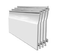 150mm shiplap cladding PVC Plastic Clad Board - White 2 x 2.5m Pack (2, Pack(s) of 2)