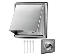 Φ150mm stainless steel ventilation grille, with insect-proof net, circular duct ventilation grille suitable for mechanical ventilation system ducts, outdoor end cover of range hood