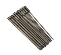 150mm Torx Screwdriver Bits, 11pcs T4-T40 Star Drill Bit Set with 6.35mm Hex Shank, Magnetic High Strength for Electric Driver