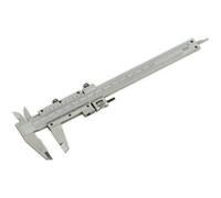 150mm Vernier Calipers - Hardened & Tempered - Dual Locking Carriage - Case