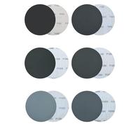 150mm Wet & Dry Sanding Discs 400/800/1000/1200/1500/2000 Grit Sander Paper, 60Pcs 6 Inch Hook & Loop Sandpaper for Automotive Polishing, Metal Restoration, Glass & Ceramic Finishing
