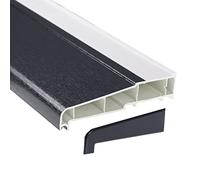 150mm Window Sill uPVC Plastic External Door Cill (with End Caps) - Grey, 2m