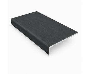 150mm x 1.50m Anthracite Grey uPVC Fascia Capping Board + End Caps - 1 Pack