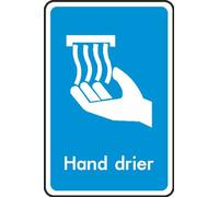 150mm x 100mm Hand Dryer Sticker ST-23856 [Self Adhesive Sign]