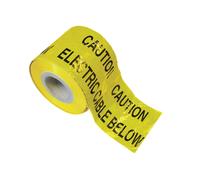 150MM X 365M UNDERGROUND DETECTABLE WARNING TAPE "ELECTRIC CABLE BELOW"