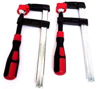 150mm x 50mm Soft Grip F Clamps Quick Sliding G Clamps Adjustable x 2 TZ CL098