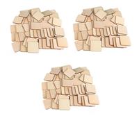 150pcs 1.2Inch Square Unfinished Wood Pieces,30 mm Wooden Blank Plaque for DIY Craft,Event Ornament and Building Model