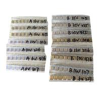 150pcs 15 Values SMD A/B Case Tantalum capacitor assortment kit 1uf-220uf Tantalum capacitor set