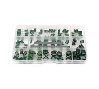 150pcs 15Values Polyester Film Capacitor Assortment Kit with Box 2A331J 2A471J 2A102J 2A103J 2A223J 2A104J 2A154J 2A224J 2A474J Capacitance Meters