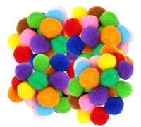 150Pcs 2cm Color Pompoms for Crafting Pom Pom Maker Mini Pom Poms Small Pom Poms for Craft Pom Pom Balls Tiny Pom Poms for Craft for Bags Hats DIY Creative Crafts Decorations Arts Projects