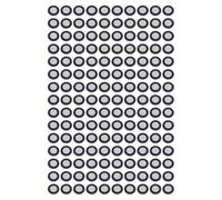150PCS 3D Scanning Reflective Dot Markers, Magnetic Reference Point Markers for Optical Tracking, 6mm ID 10mm OD High - Reflectivity Reusable PET Film with Strong Adhesive for 3D