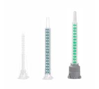 150PCS AB Plastic Adhesive Mixing Tubes, 63/83/91mm, Static Mixer Plastic Resin Mixing Tip for Manual Applicator Static Mixer