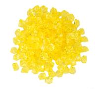 150pcs Acrylic Gem Stone Ice Rocks for Vase Plant Decor, Transparent For Crystal Granules Provide Shiny Visual Effect for Decorations (Yellow)