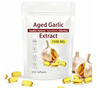 150PCS Aged Garlic Extract 7500mg, Black Garlic - All Natural 2-Year Matured for Men and Women