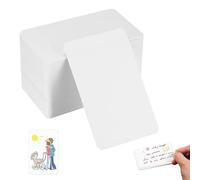 150Pcs Blank Kraft Cards, Blank Business Cards White, 8.9 x 5.2 cm, for Learning, Study, DIY, Memory, Note, Gift Tags