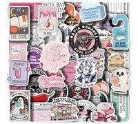 150PCS Book Stickers for Kindle Holographic Vinyl Decals Waterproof Reading Sticker for Laptop Journal Scrapbook Water Bottle Teens Girls Bookish Stickers Pack Romance Booktok Gift