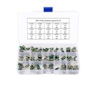150Pcs/Box Aluminum Electrolytic Capacitor Kit 15Values 10-50V Capacitors Assorted Kit Repair DIY MQXFCZUX