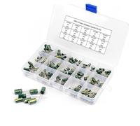 150Pcs/Box Capacitor Kit 15Values 10-50V Aluminum Electrolytic Capacitors Assorted Kit Repair DIY High Frequency Low CZAOINCU