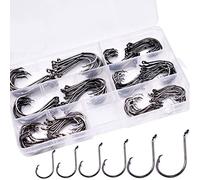 150pcs/Box Octopus Fishing Hooks Set Barbed Sport Circle Hooks Sea Fishing Terminal Tackle Hooks Size 1/0~6/0 (150pcs/box 7384 sport circle hooks)