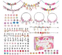 150Pcs Bracelet Making Kit Gifts, Jewellery Making Kit for Girls Gifts, DIY Bracelet Making with Beads & Charms, Arts And Crafts for Kids, Girls Toys Birthday Gift for Age 5 6 7 8 9 10 12 Year Old