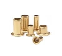 150pcs Brass Tubular Rivets Double-sided Circuit Board PCB Nails Copper Hollow Rivet Nuts M0.9 M1.3 M1.5 M2 M3 M4 M5 M6(10mm,M5)