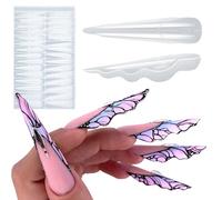 150pcs Butterfly Theme Nails Templates Nails Molds Combining Chinese and Western Designs for Special Salon Activities Ballet Molds