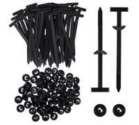 150Pcs Cable Tie Buckle Clips Nylon Universal Heavy Duty Self-Locking Zip Tie Clips Multipurpose Plastic Cable Ties Tool for Car Fender, Engine Cover, Mudguard Fastener Automotive Replacement Screw