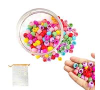 150Pcs Candy Color Mini Hair Clips With 1pc Daisy Storage Bag, Round Plastic Hair Bead Clips, Braid Grab Clips For Kids, Hair Braiding Accessories For Girls