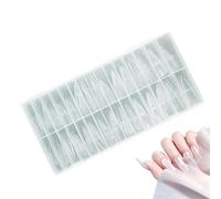 150pcs Clear Nail Forms - Teardrop Shape Extension Tips, Reusable Full Cover Molds for Quick Building, Acrylic & Tool | Travel & Spa Studio Professional DIY Manicure Set
