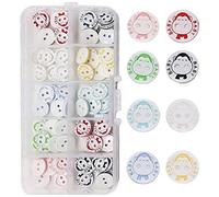 150PCS Colorful Resin Buttons for Baby Kids Cardigans Knitting,Plastic Cute Crafting Buttons with Plastic Storage Box for Art Craft Child Clothing Sewing DIY Decoration(12.5 mm/ 0.5 Inch) (Monkey)