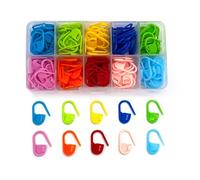 150Pcs Crochet Stitch Marker Knitting Stitch Markers Multi-Color Plastic Crochet Markers for Handwork Knitting Craft with Box(10 Colors)