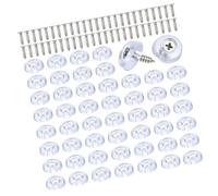 150Pcs Cutting Board Feet NonSlip Bumper Screw On Rubber Nonslip Chair Leg Caps Pad Furniture Hardware Screw On Rubber Feet