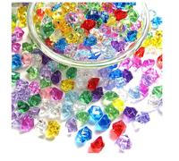 150PCS Dazzling Clear Ice Rocks,Colorful Fake Ice Rocks,Fake Crushed Ice Rocks,Fake Gold Ice Plastic Gems Acrylic Crushed Ices Rocks Mini Fake Diamonds for Vases Fillers Table Scatter Decor