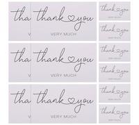 150pcs Delicate White Thank You Greeting Cards with Envelopes, Paper