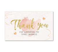 150Pcs Foil Gold Card Thank You Gift Decorative For Birthday(Color 2)