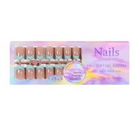 150PCS French Gel Nail Tips Fake Nails for Art DIY Pre-applied Tip Primer Base Coat Soft System Press on Super Fit No Needed Break-resistant Comfortable Long-lasting Secure Hold