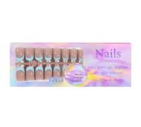 150PCS French Gel Nail Tips Press on Nails for Art DIY Pre-applied Tip Primer Base Coat Soft System No Needed Super Fit Fake