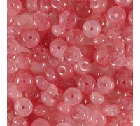 150Pcs Glass Beads 5x8mm Flat Round Crack Abacus Spacer Bead for DIY Jewelry Accessories Bracelet Necklaces Key Chain Earrings Mobile Phone Chain Vase Fillers (Red)