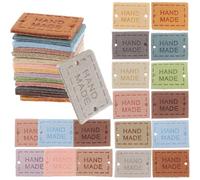 150pcs Handmade Label Tags for Clothes and Hats, Microfiber, 1.5x2cm