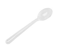 150pcs Heavy Duty Reusable Clear Plastic Spoons - Strong, Durable & Washable Party Cutlery Perfect for Birthday Celebrations, Weddings, BBQs, Camping, Christmas, Business Events & Everyday Dining
